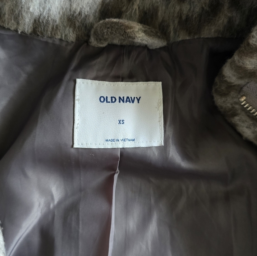 Old Navy Women Peacoat Gray Animal Print Size XS - Picture 9 of 15